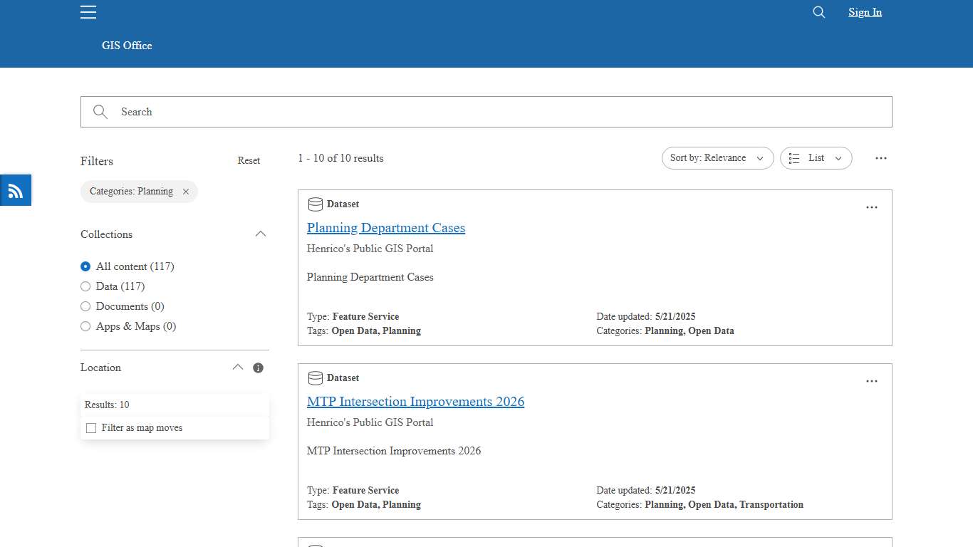 Henrico County GIS Data