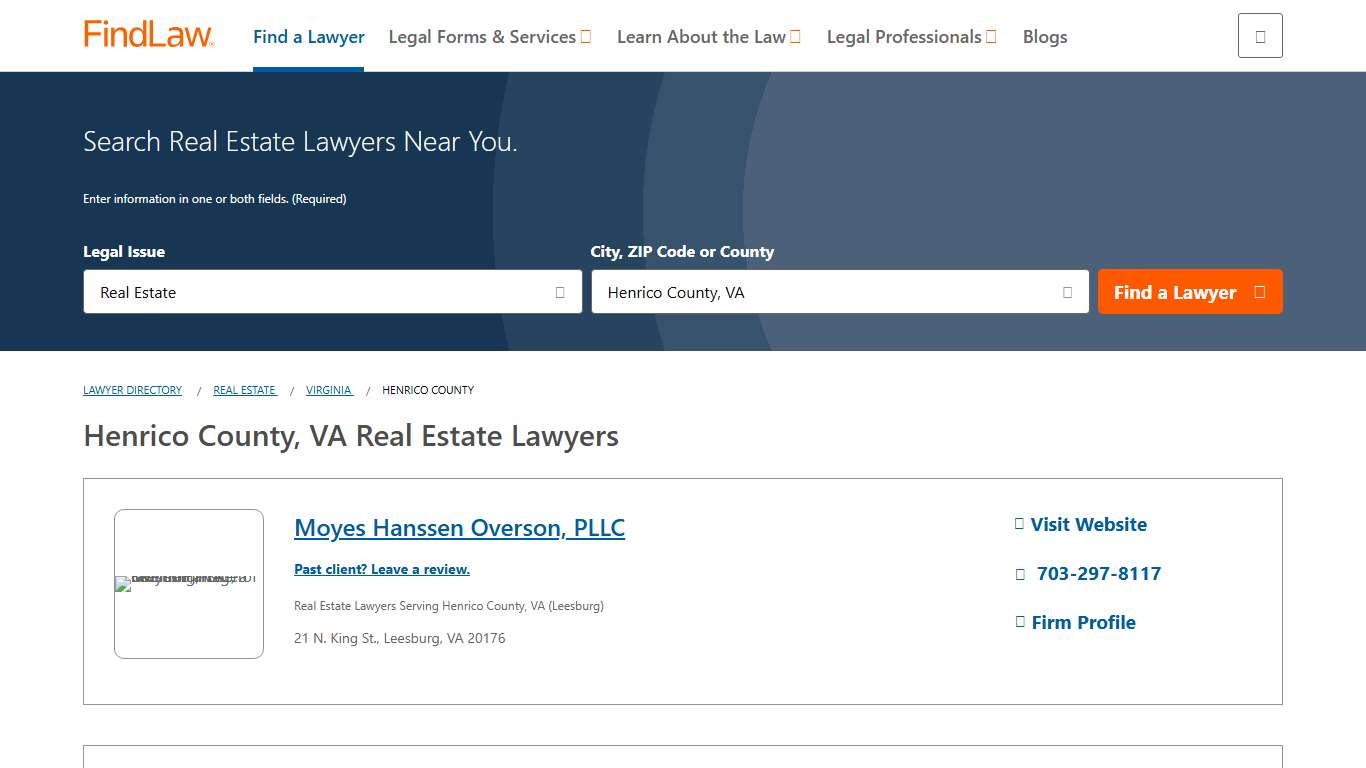 Henrico County, VA Real Estate Lawyers 2026 Attorney Directory FindLaw