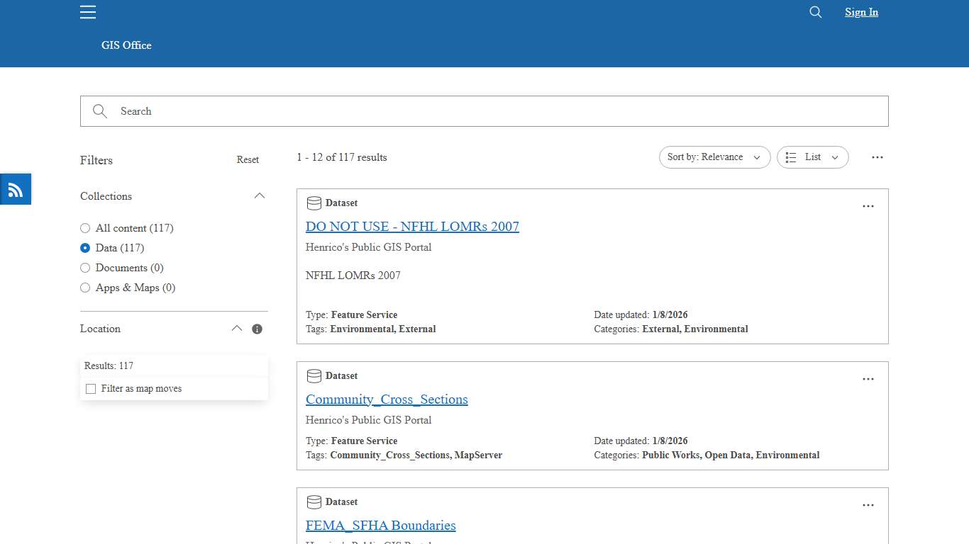 Henrico County GIS Data